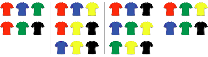10 combinations